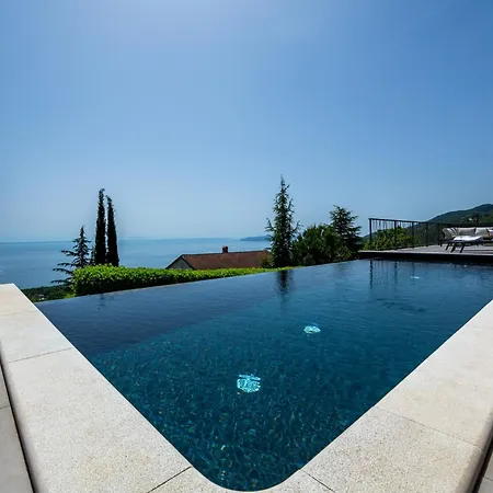 别墅 Luxury The View In - For 12 People With Incredible Sea View & Wellness 奥帕提亚